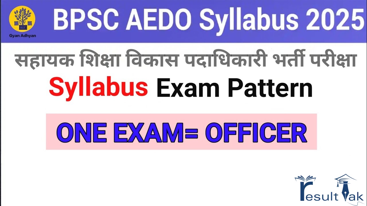BPSC AEDO Syllabus 2025