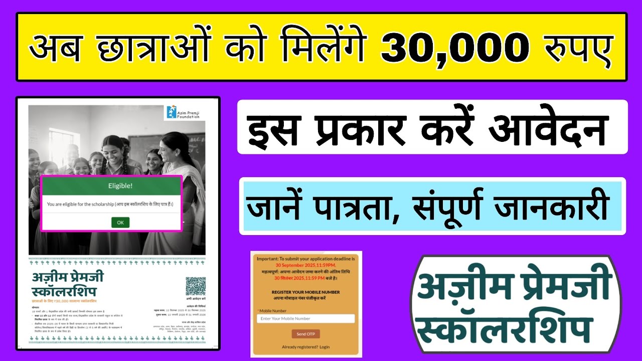 Azim Premji Scholarship 2025-26
