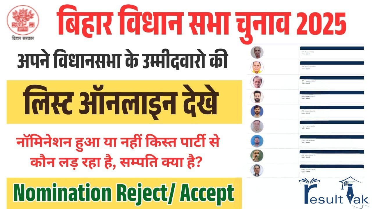 Bihar Election Candidate List 2025