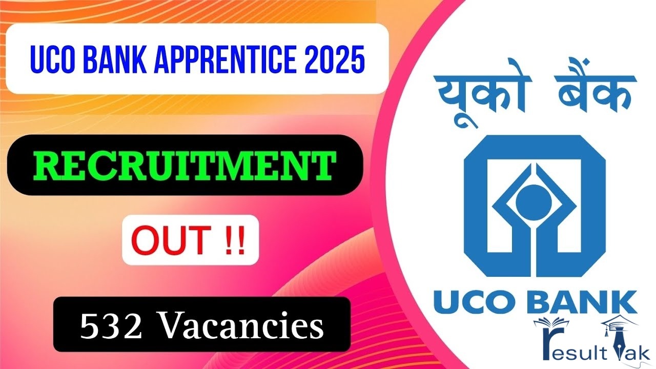 UCO Bank Apprentice Vacancy 2025