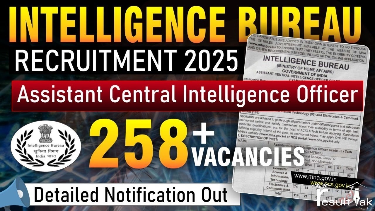 IB ACIO II/ Tech Recruitment 2025