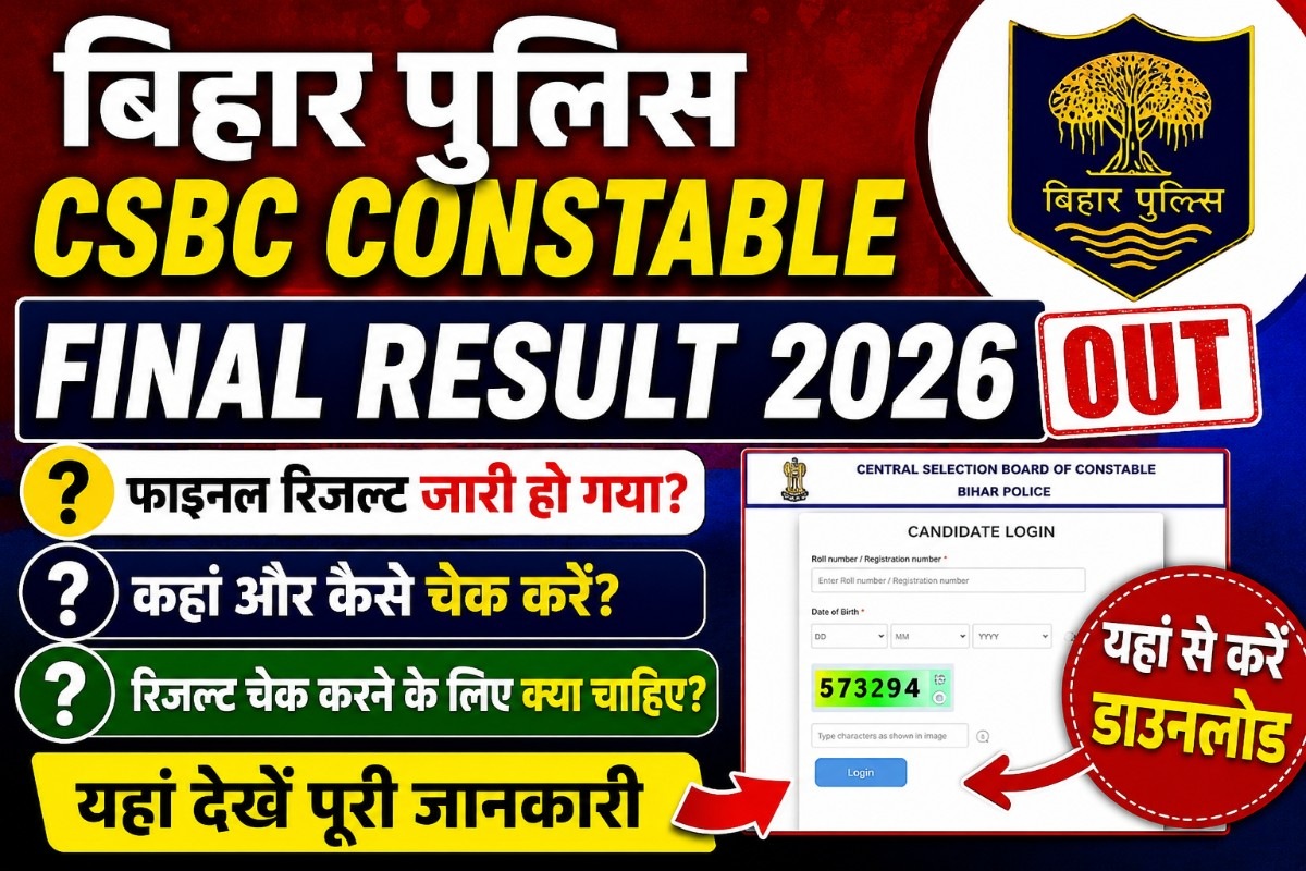 Bihar Police CSBC Constable Final Result 2026