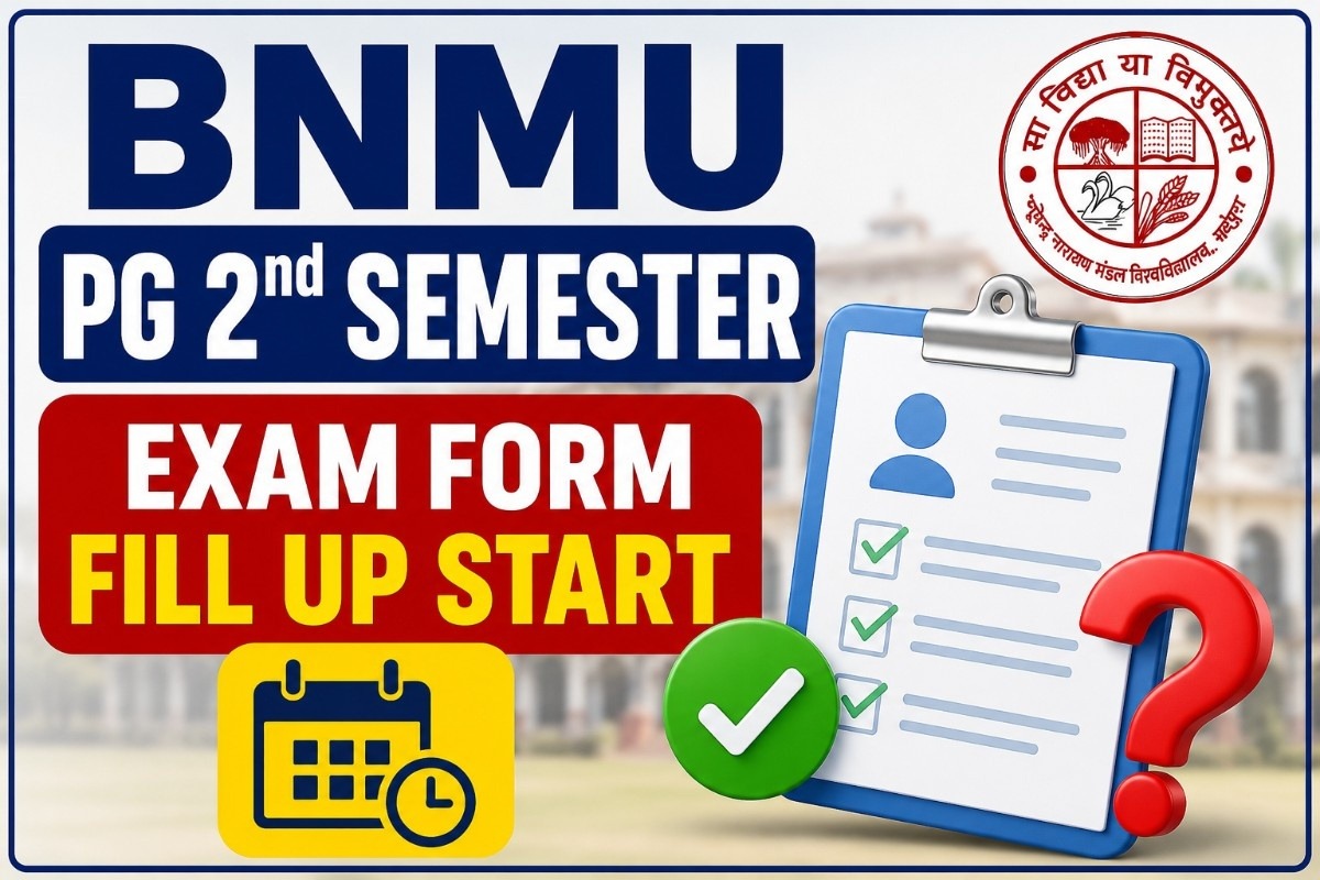 BNMU PG 2nd Semester Exam Form Fill Up 2026